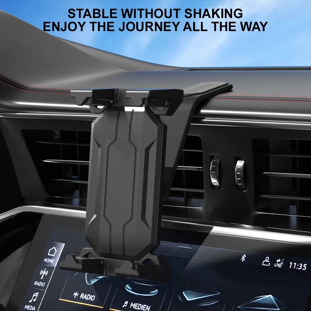 Xnyocn Easy Paste Tablet Stand Foldable Mount Universal Car Dashborad Center Console Holder for iPad Xiaomi Huawei 4-14 Inch Tab