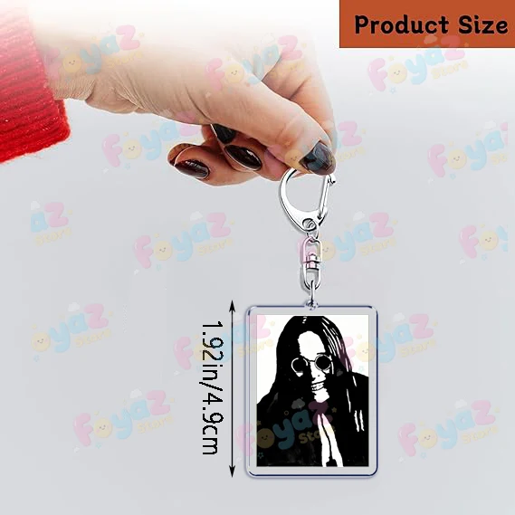 المملكة المتحدة الموسيقى روك ستار Ozzy المفاتيح Llavero اكسسوارات حقيبة الثقيلة المعادن الموسيقى Fanart المرأة Keyrings المشجعين هدية