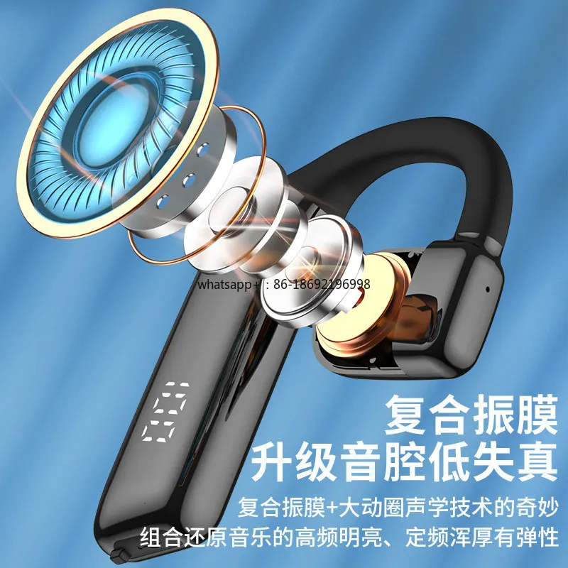 Single Ear Business Hang-over Bluetooth Headset True Wireless Open Frame Food Delivery Rider Special Driver