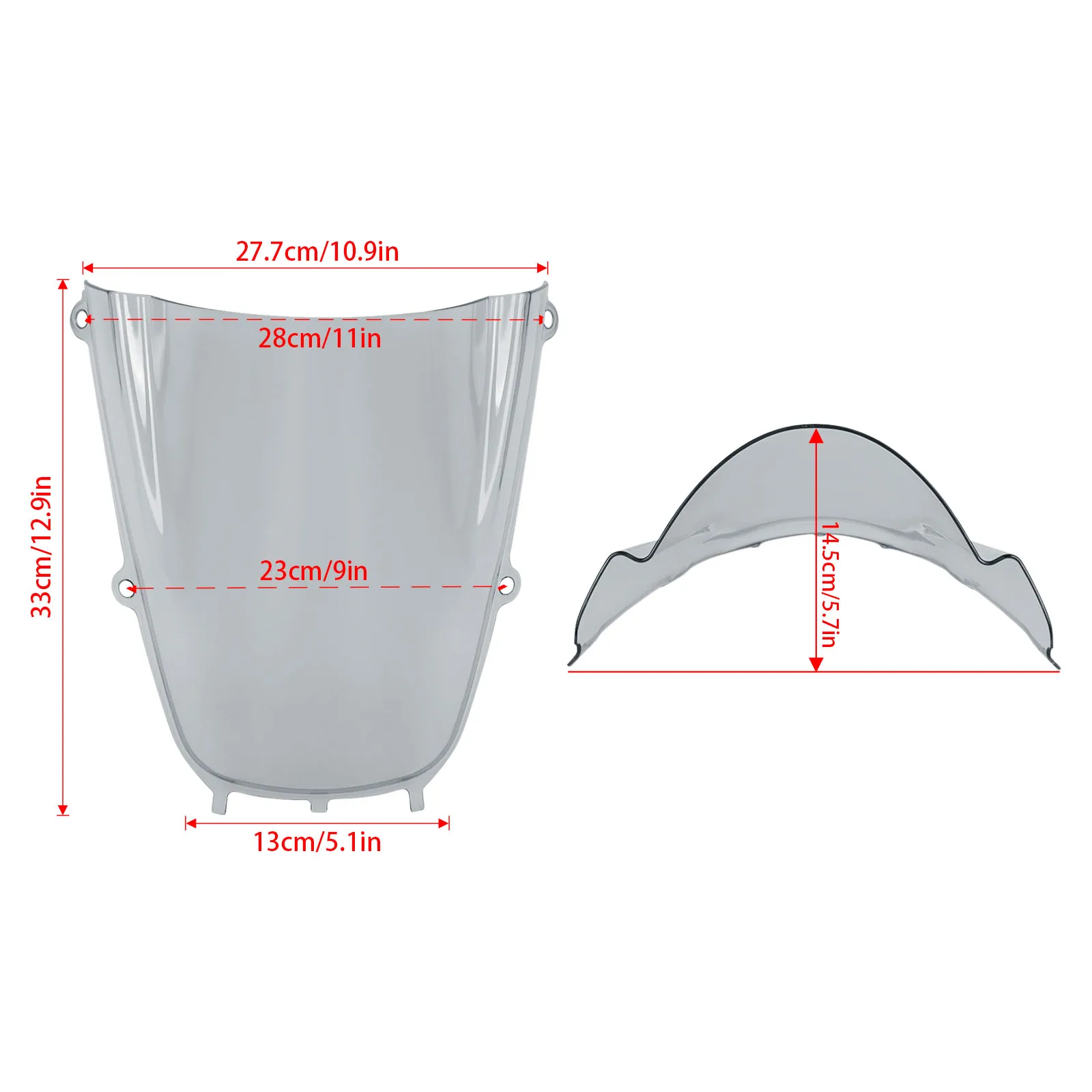 For YAMAHA YZF-R9 YZF R9 YZFR9 2025-2026- Motorcycle Front Windscreen Windshield Fairing Viser Visor Wind Screen Deflector