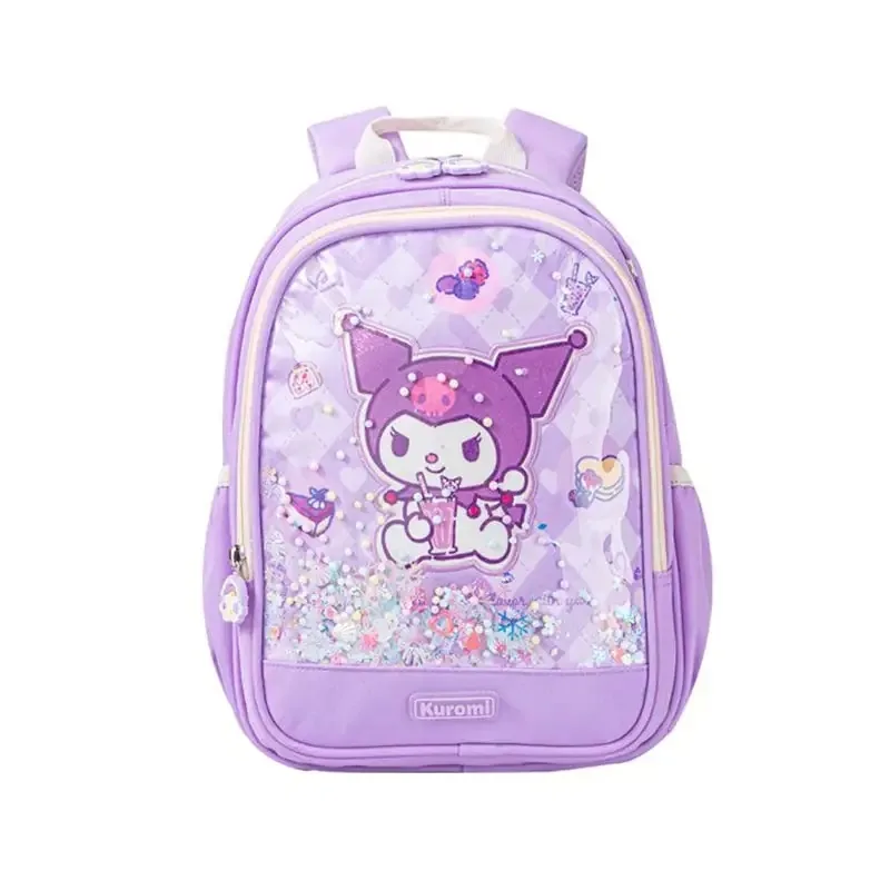 Sanrioed Kuromi Melody Cinnamoroll Hello Kitty plecak dla dzieci śliczny tornister uczeń kreskówka torba na ramię o dużej pojemności prezent