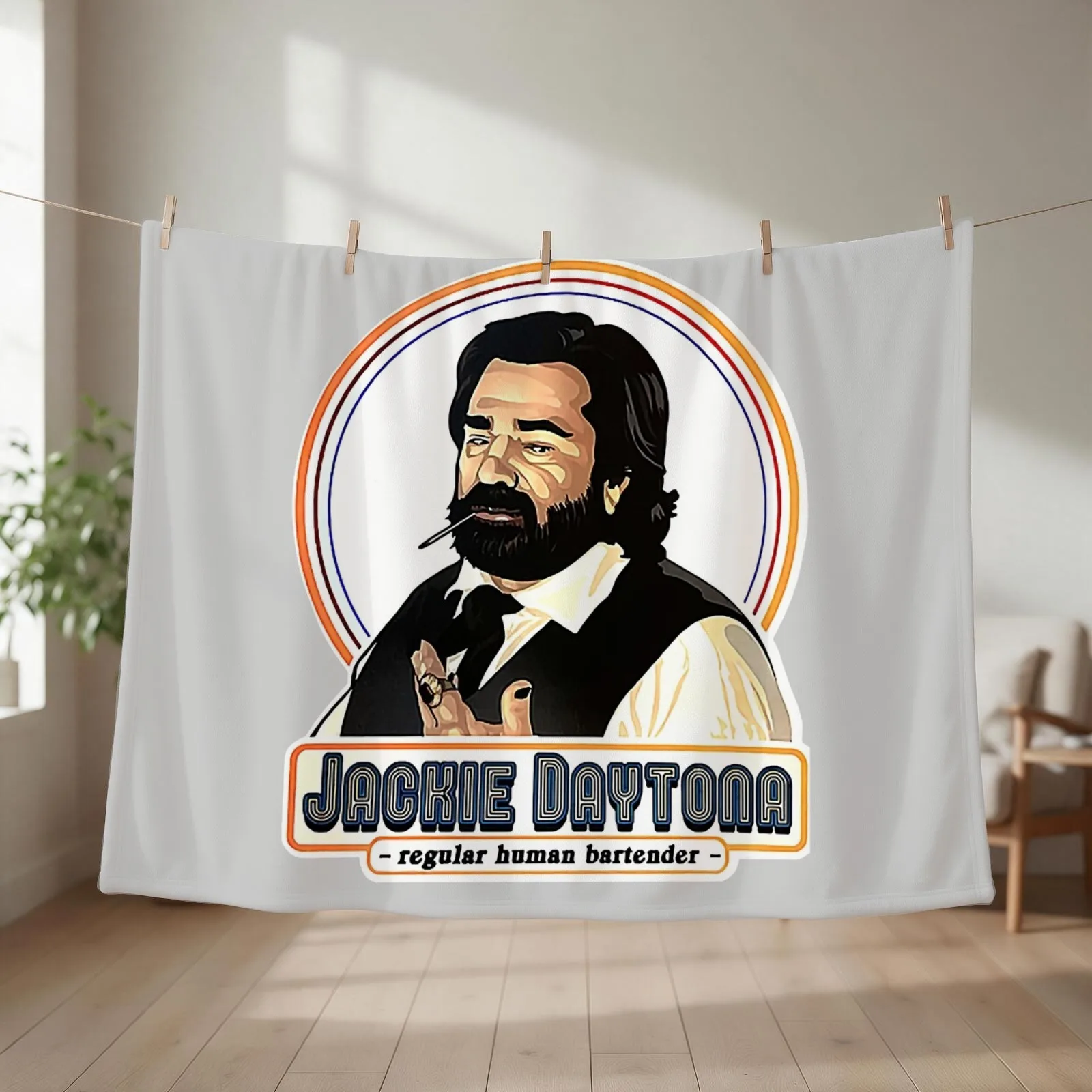 Daytona jackie smoking design Throw Blanket couch cozy soft plush fuzzy picnic outdoor blanket