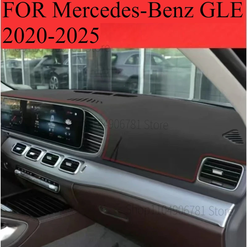 FOR Mercedes-Benz GLE 2020-2025 Car Dash Mat Dashmat Dashboard Mat Cover Sun Shade Dash Board Cover Carpet  Accessories