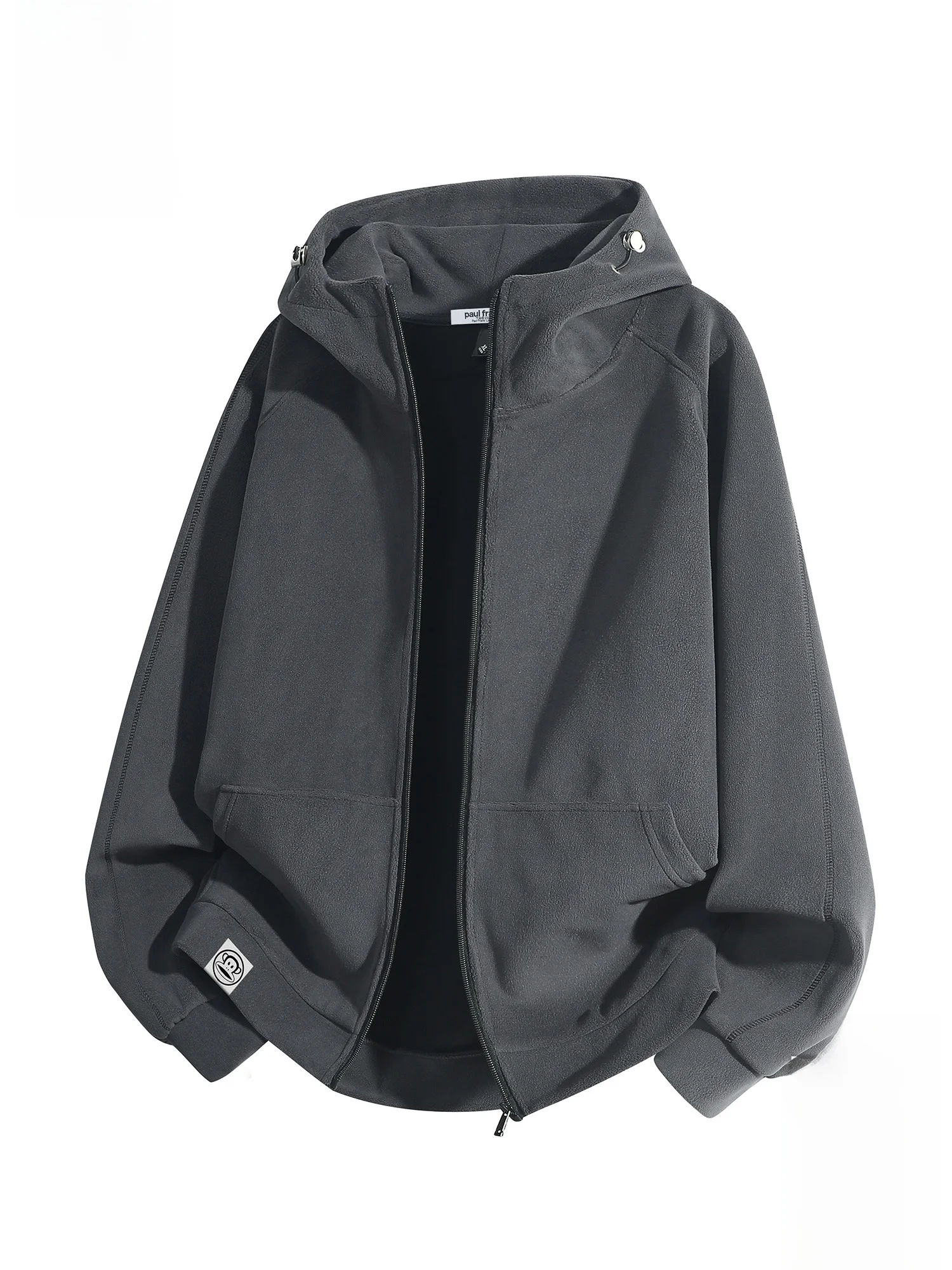 

PaulFrank f High Collar Casual Open Cardigan Sweatirt Men Winter New Loose Hood Long Sve Jaet Comfortable Slim Fit