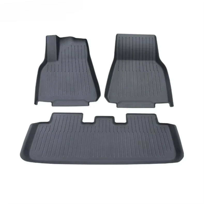 For Tesla Model Y 2021-2024 Floor Mat Hand Drive TPE Carpet Waterproof Weather-resistant Foot Pads Mats