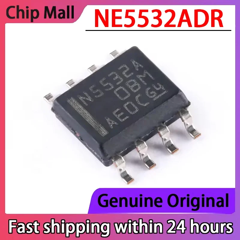

10PCS Original NE5532ADR Screen Printed N5532A Dual Low Noise Operational Amplifier Chip