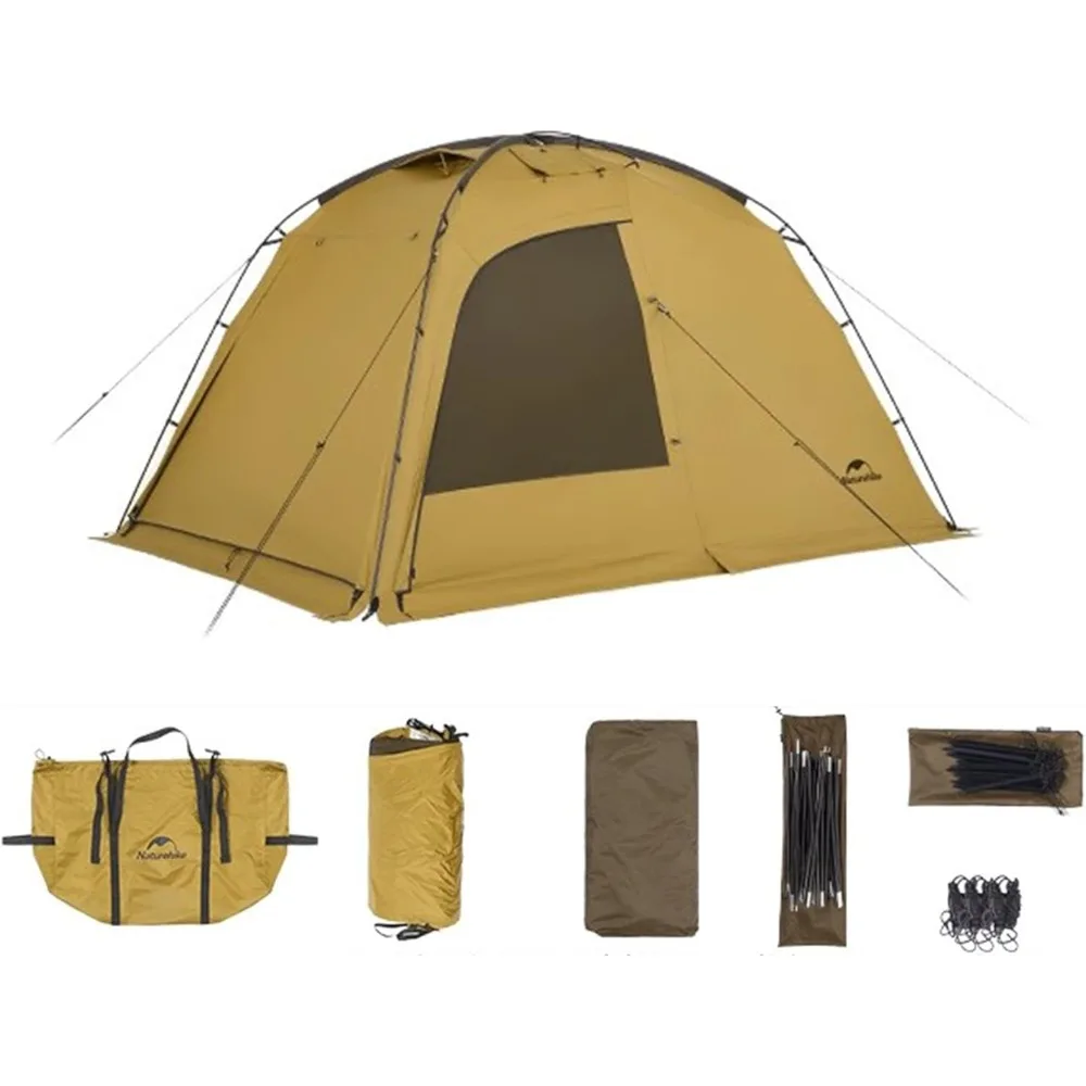 

Naturehike Dune Hot Tent, 4-Season 2-4 Person Outdoor Camping Tent, Double Layer Design for 6 People, Ideal for Family Adventure