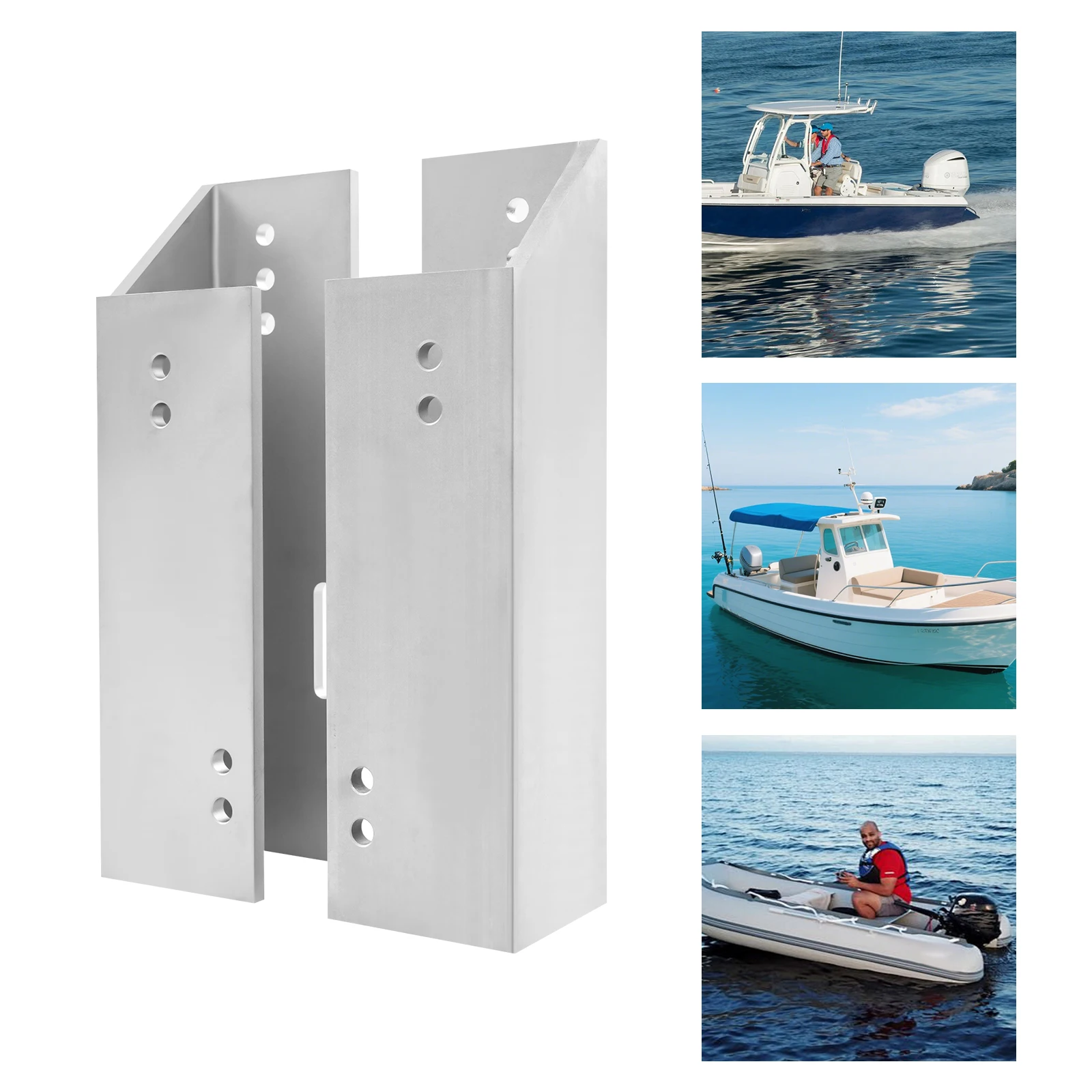 Marine Outboard Engine Manual Jack Plate, Outboard Motor Short Transom Fix Jack Plate, Aluminum Alloy for Yamaha 2-Stroke 60/4-Stroke 60 Horsepower Models