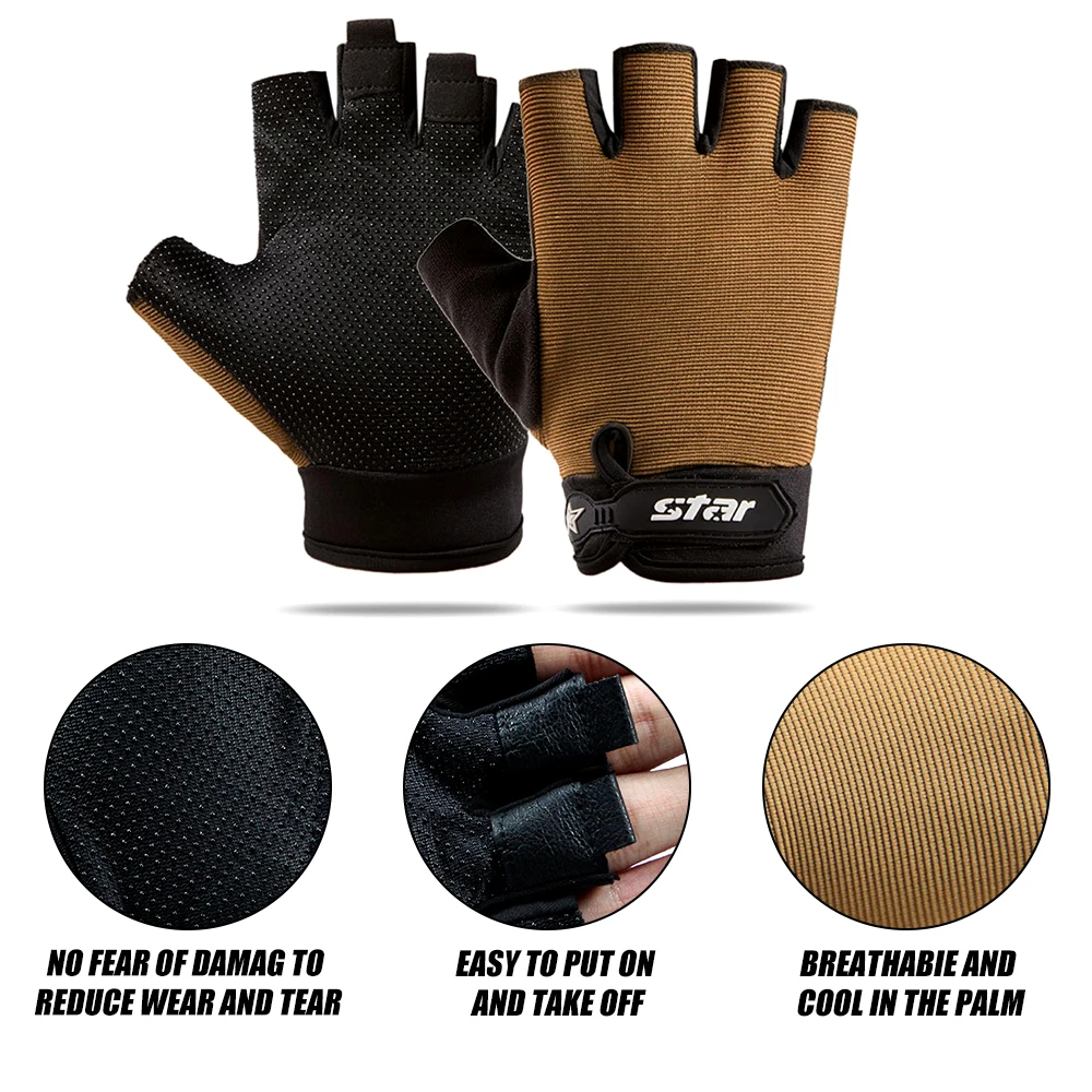 1 Pair Men Women Non-slip Wear-resistant Outdoor Training Gym Fitness MTB Road Bicycle Gloves Cycling Gloves Sport Gloves