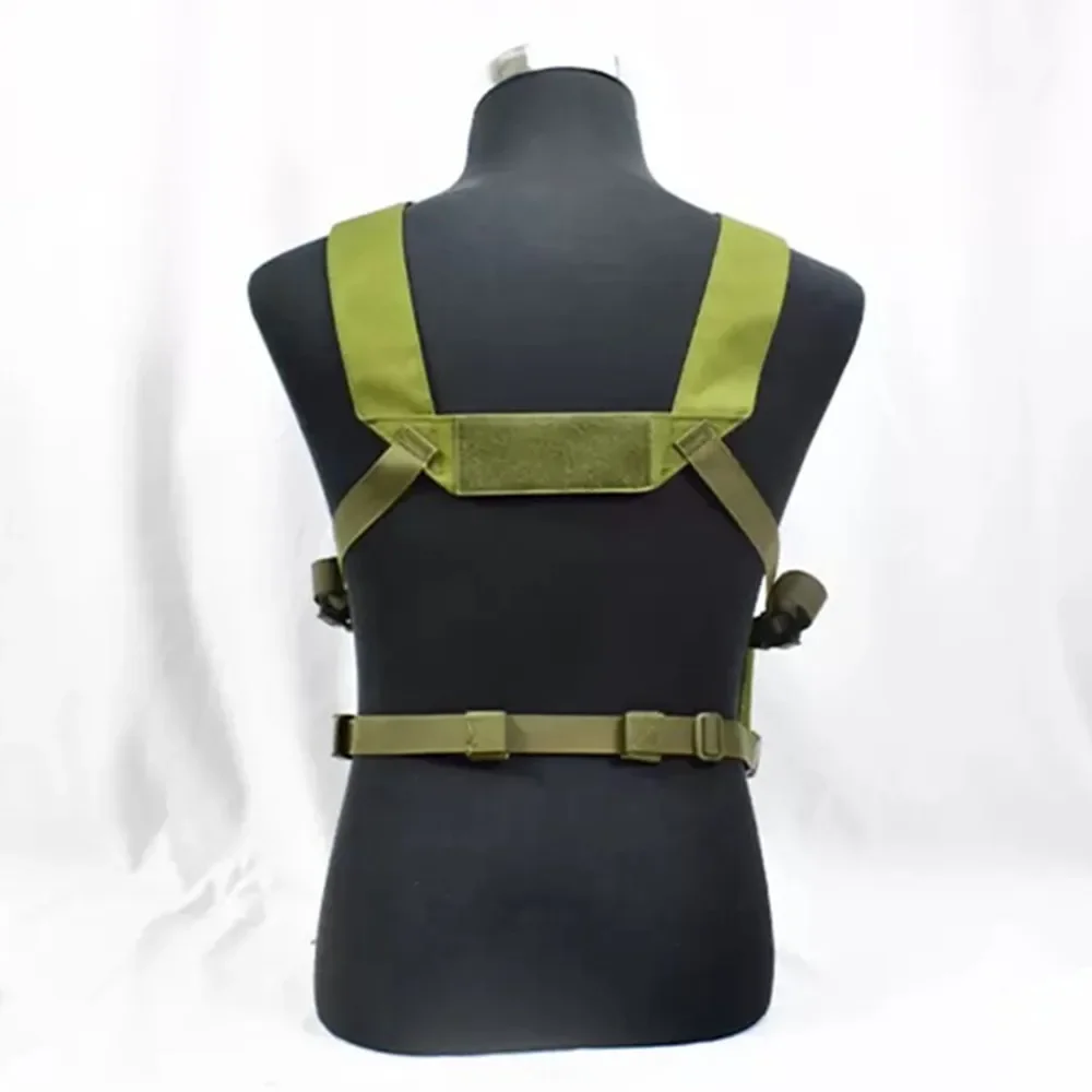 Chaleco táctico ligero para colgar en el pecho con ventilador militar, sistema Molle y bolsa de accesorios desmontable, chaleco protector de caza