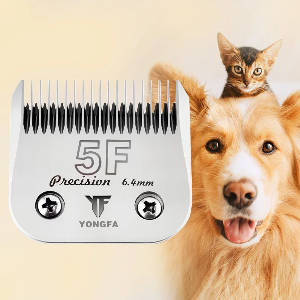 

STLF JW A5 Factory Wholesale High Quality Pet Grooming Clipper Blade 5F(6.4mm) Pet Stainless Steel Blade