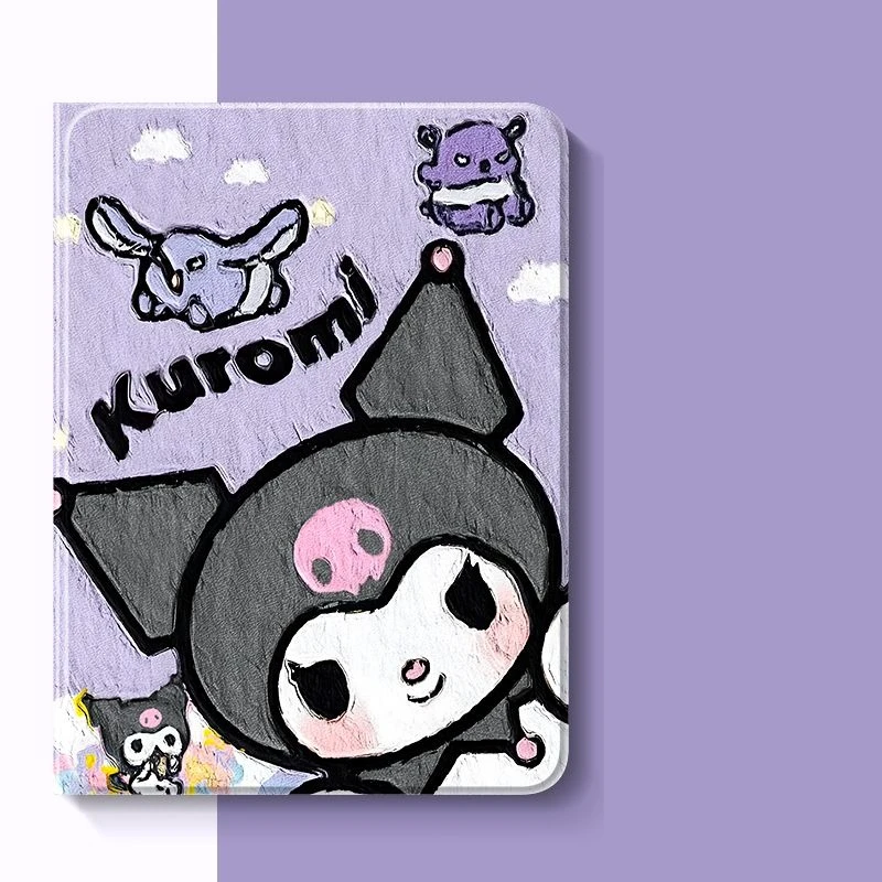 

Чехол для iPad Kuromi для 11-го поколения A16, 10-го поколения 10.9, Air4, Air6, Air7, 13-дюймовый чехол для планшета, мультяшный чехол Cinnamoroll для 9-го поколения 10.2, Mini6, Mini7, 8.3-дюймовый чехол