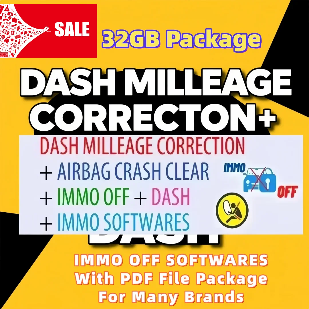 

Latest 2025 32GB Package DASH MILLEAGE CORRECTION + AIRBAG CRASH CLEAR + IMMO OFF + DASH + IMMO SOFTWARES Download installation