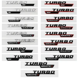 3D ABS Car Fender Badge per Mercedes BENZ CLA45 GLA45 X156 A45 C117 X247 GLE53 Turbo AMG 4MATIC Emblem Logo Sticker accessori