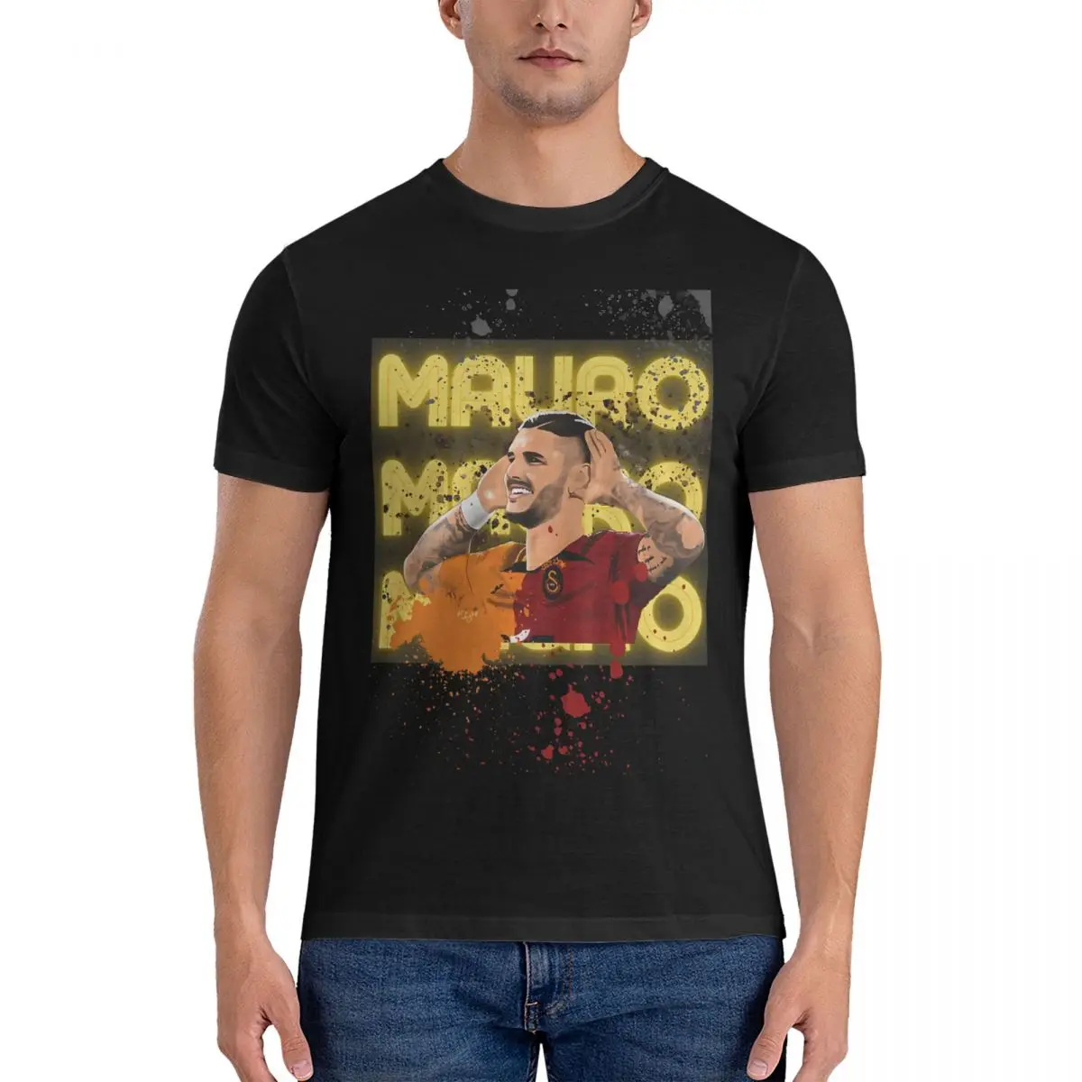 Men Mauro Icardi Istanbul T Shirts Galatasarays Pure Cotton Clothes Funny Short Sleeve Round Neck Tee Shirt Gift Idea T-Shirt