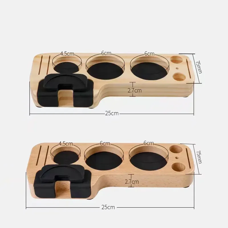 51/54/58mm Espresso Distributor Holder Coffee Tamper Station Powder Pressing Station Coffee Tamper Holder Portafilter Mat Stand