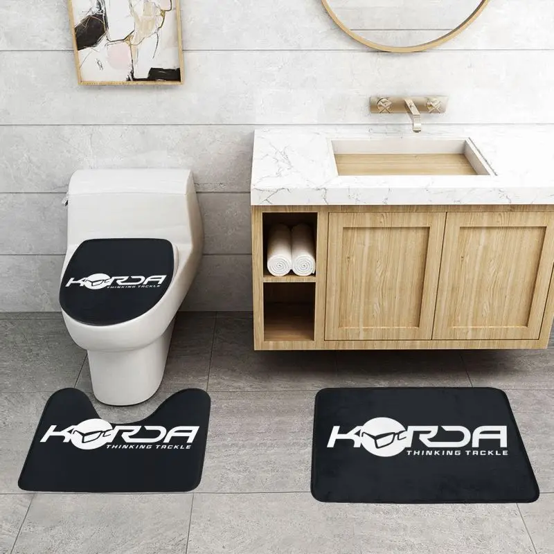 Custom Korda Fishing Logo Front Floor Door Entrance Mat Outdoor Fisherman Gift Bath Kitchen Doormat Living Room Carpet Rug