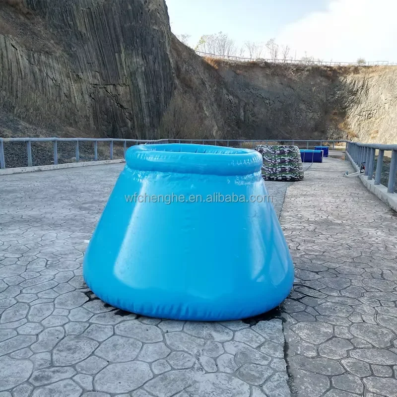 Factory Top Open Flexible PVC Collapsible Onion Shape 1000L Stand Water Collection Tank Rain Water Tanks for Garden