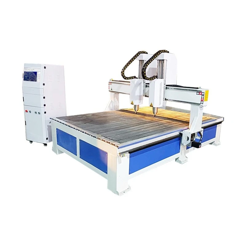 Automatic double head coffin numerical control engraving machine, solid wood furniture milling relief