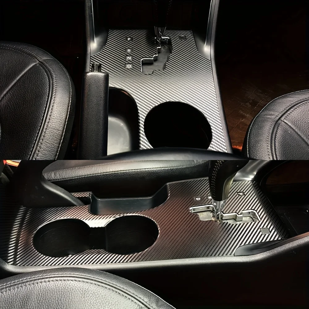 

For Hyundai Tucson IX35 2010-2015 Interior Central Control Panel Door Handle Carbon Fiber Stickers Decals Car styling Accessorie