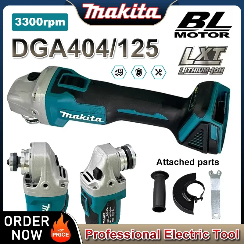 

Makita DGA404 125 мм/100 мм Бесщеточная литиевая электрическая угловая шлифовальная машина Перезаряжаемая режущая машина Полировальная машина высокой мощности