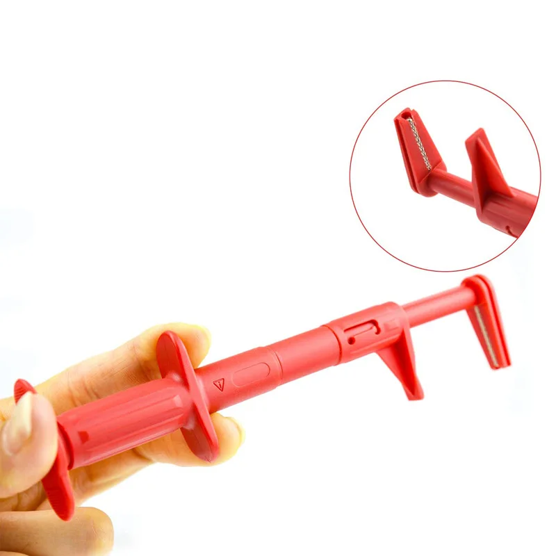 Multimeter-Messleitungen Clip 4 mm Bananenstecker Federbeschädigungshaken Multifunktionale schnelle Isolierung und Klemme – Detail 5