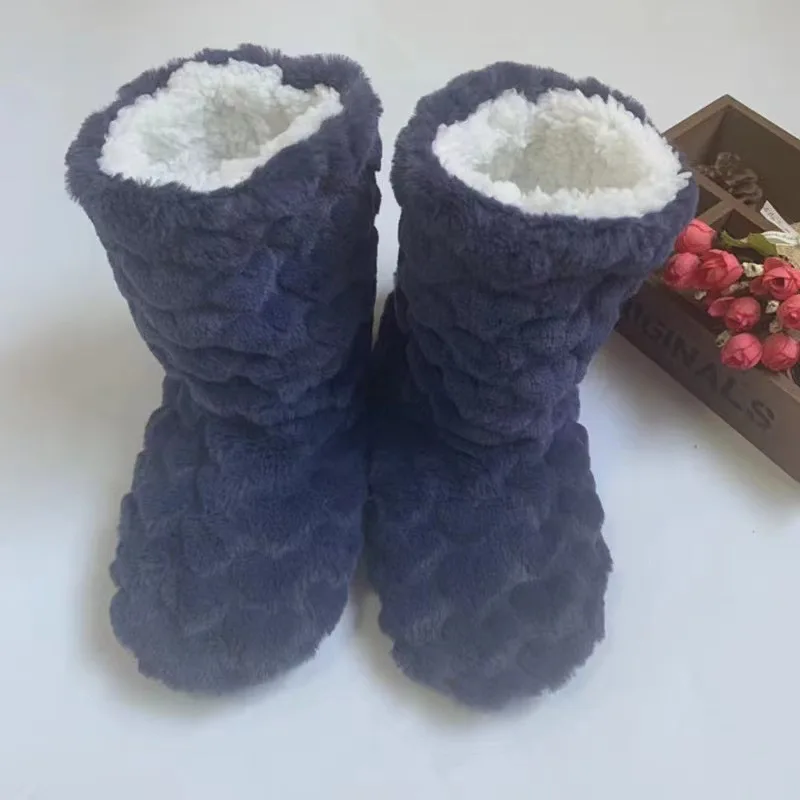 Calcetines térmicos gruesos para hombre y mujer, calcetín suave y grueso, antideslizante, para dormir, Navidad, Invierno