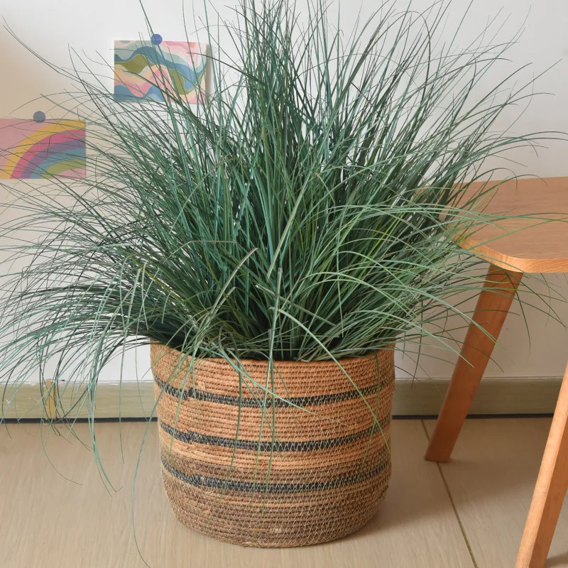 Woven Rattan Storage Basket Garden Decoration Plant Pot Home Goods Storage Basket Nordic