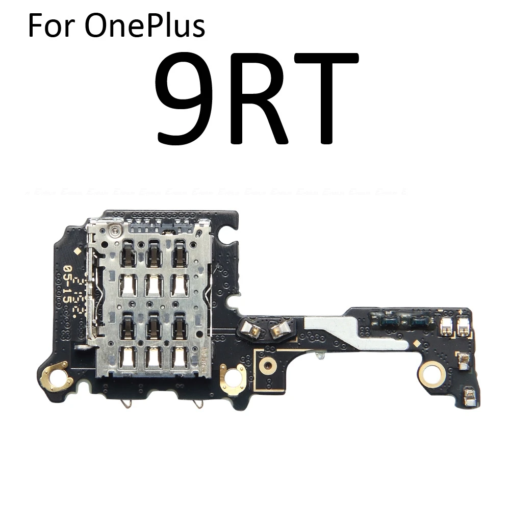 Sim Card Socket Holder Slot Tray Reader Container Connector Board With Mic For OnePlus 7T 8T 7 8 9 10 Pro 9R 9RT Repair Parts