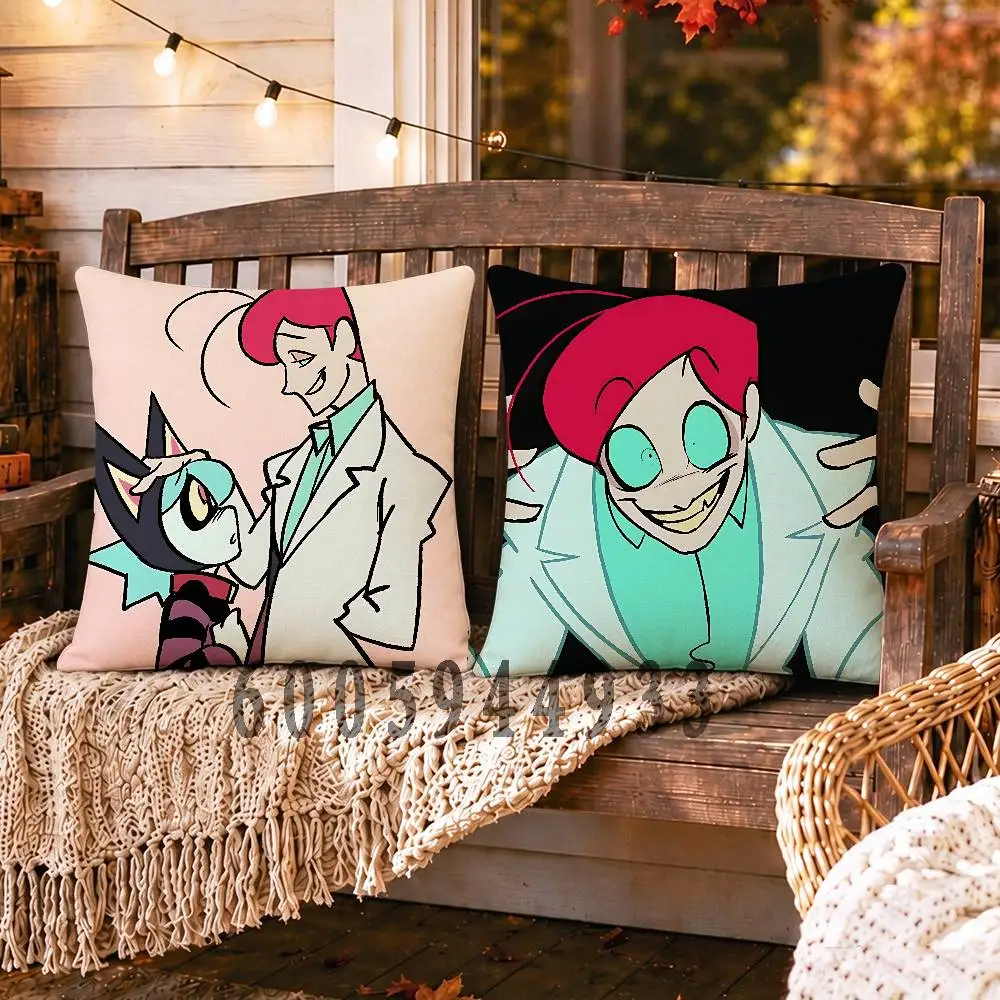P-Psycho Cuties Anime Celebrity Merchandise All-Match Printed Pillow Case Sofa Car Office Room Decoration Protector