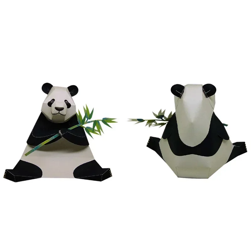Chinese Giant Panda Handmade Origami Art Folding Mini Cute 3D Paper Model Papercraft Animal DIY Kids Adult Craft Toys QD-083