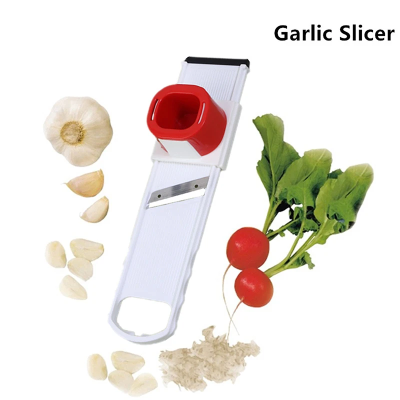 2 In 1 Ginger Garlic Cutter Slicer Manual Slicing Grinding Double-Sided Vegetable Cutting Chopper Home Kitchen Gadgets_NEW