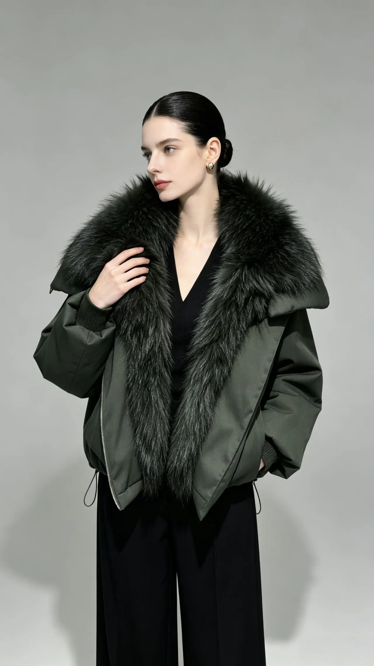 Lagabogy 2026 New Winter Jacket Women Large Real Fox Fur Collar Puffer Jacket Loose Warm Parkas Female 90% White Duck Down Coats