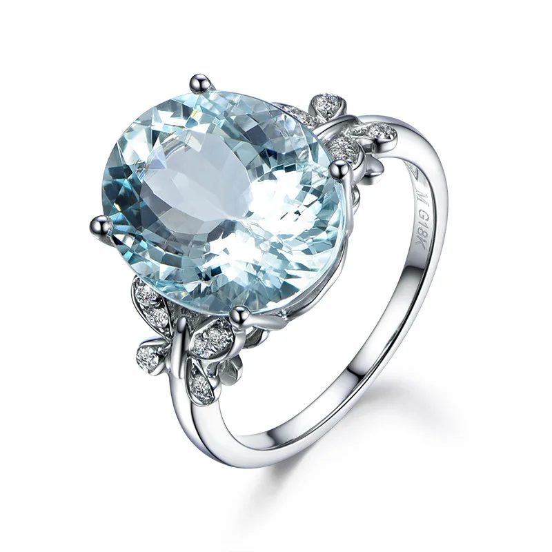 S925 Sterling Silver Ring Fashion Butterfly Ring White Gold Plated Zircon Ring Women's Hand Jewelry