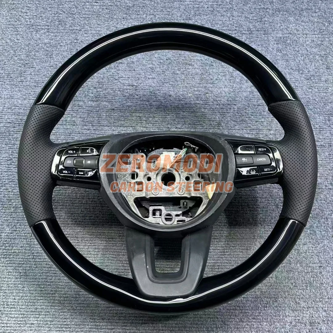 

1. Сменный руль из настоящего карбона с кожаной отделкой для Honda Vezel 2023-2026