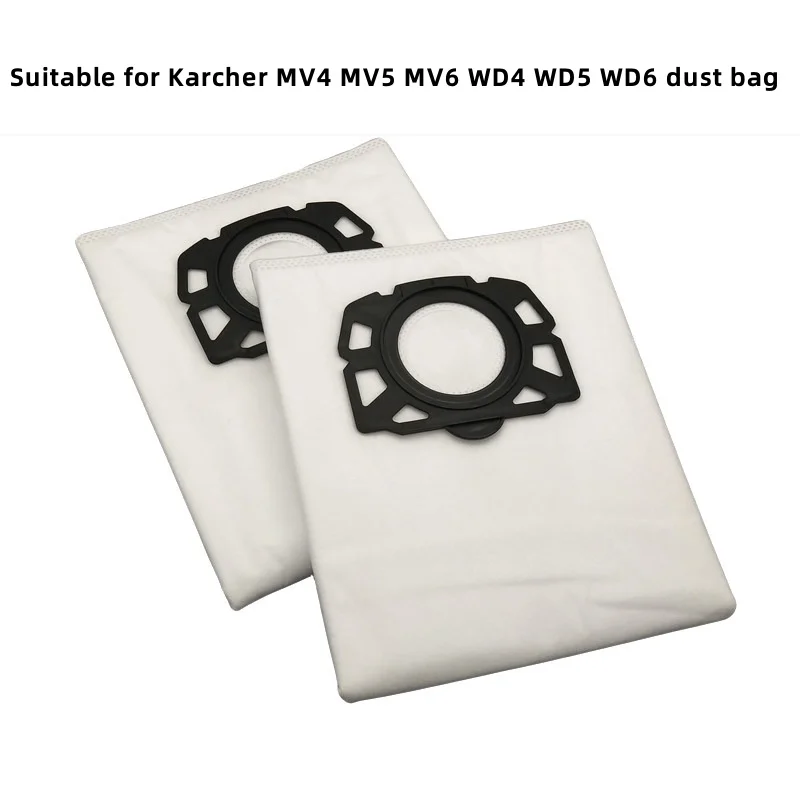 Bolsa de recolección de polvo no tejida, accesorios para aspiradora Karcher MV4, MV5, MV6, WD4, WD5, WD6