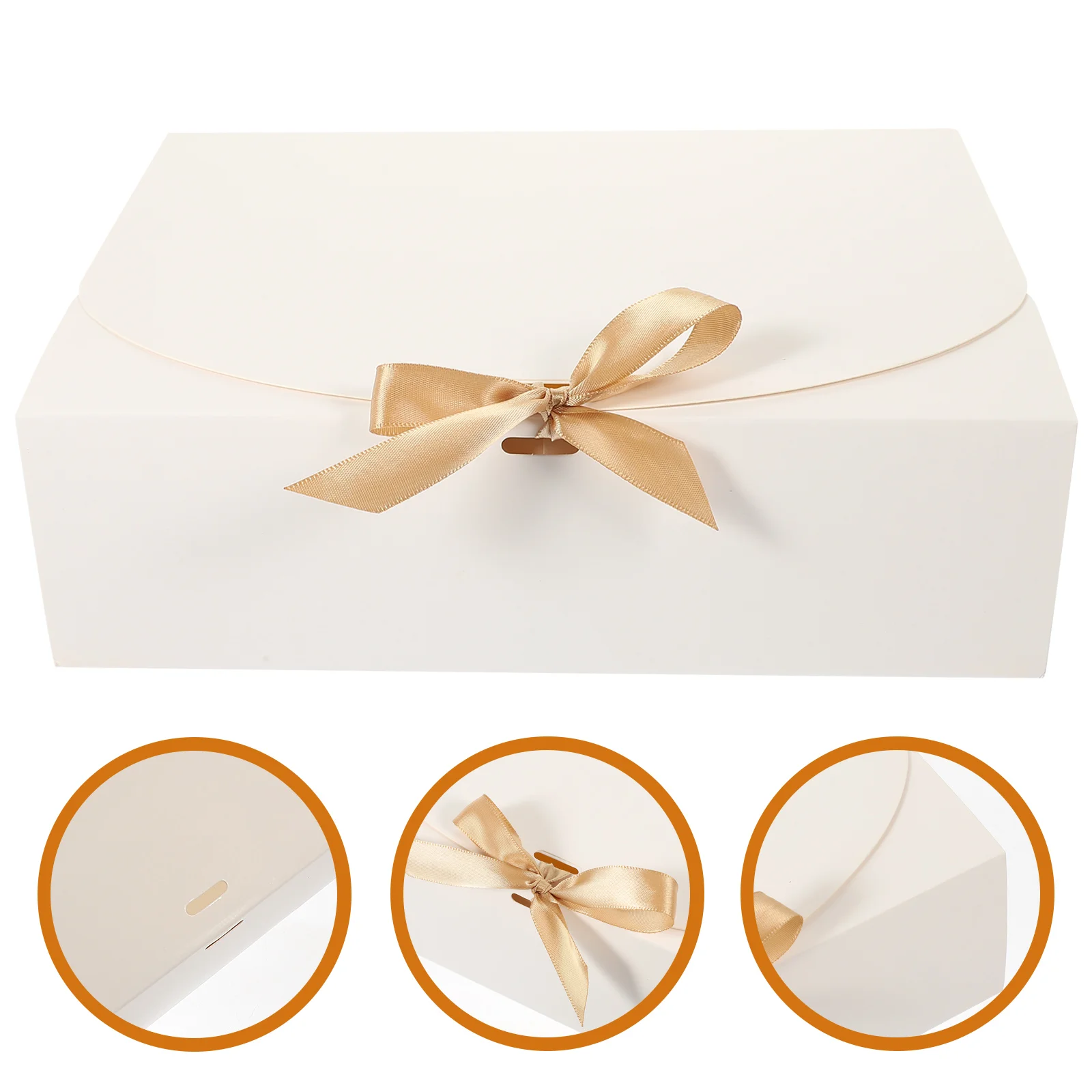 5 Pcs Gift Box Candy Holder with Cover Chocolate Boxes Ribbon Wedding Treats Fashion Folding