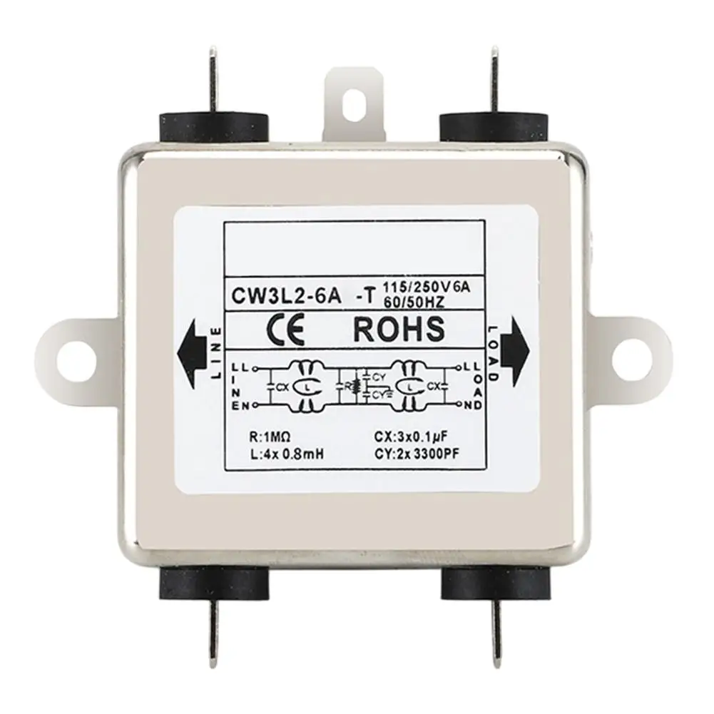 

Электрический фильтр Фильтр питания переменного тока для надежности оборудования Компактный дизайн Простая установка Высокий потенциальный тест