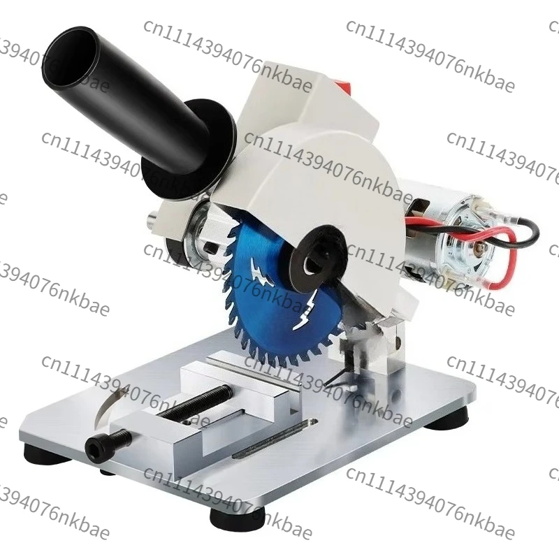 Portable Aluminum Alloy Mini Table Saw, Multi-functional Cutter for Wood, Metal & Plastic, DIY Woodworking Machine