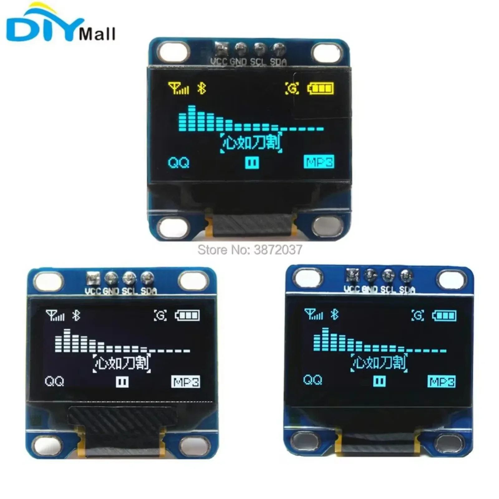 

0,96-дюймовый OLED-модуль I2C IIC Serial 128x64 Белый Синий Синий И Желтый 0,96-дюймовый ЖК-дисплей 1 для Arduino 51 STIM32