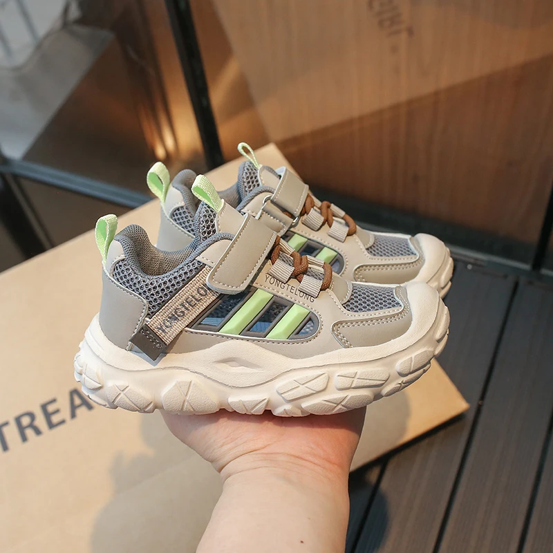 

Wide Forefoot Kids Sneakers Sweat-absorb Lining All-day Comfort Wearing