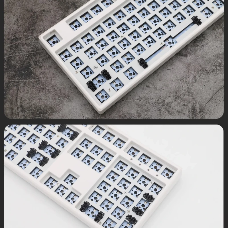 

SKY 108 Pro Белый комплект Пользовательские трехрежимные нижние точки освещения Беспроводная прокладка Bluetooth 2,4G RGB Эргономичные наборы Teclado с возможностью горячей замены