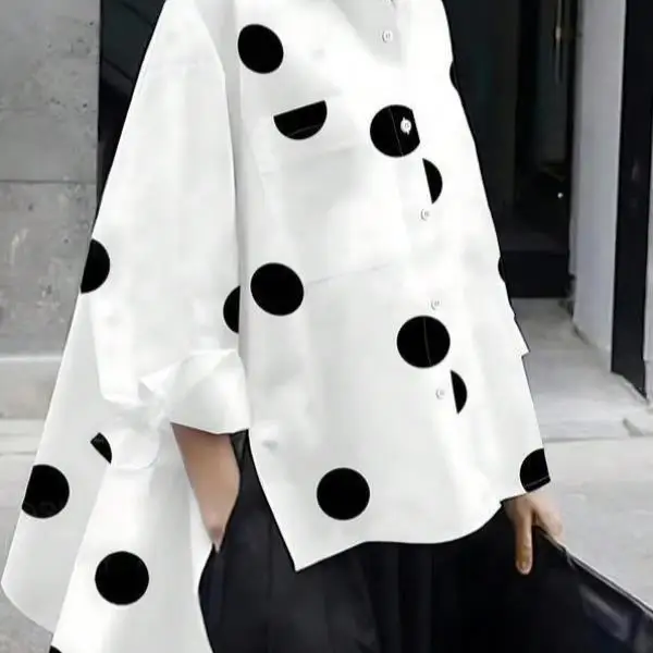 

Men's Casual Sports Set Women's round Dot Print Sportswear Seven Sve ort Pants Autumn Season Brand Free ip