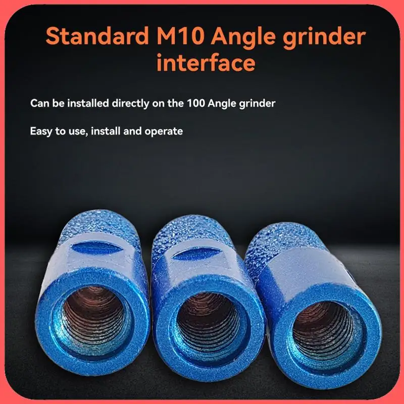 

AA89-3 шт. M10 паяная фреза с резьбой, высококачественное алмазное сверло для плитки, мрамора, стекла, дрель для резки