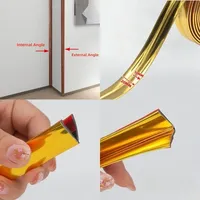 1/3/5M Self-Adhesive Wall Corner Decor Strip Anti-collision Mirror Wall Sticker Internal External Corner Decor Strip Home Decor