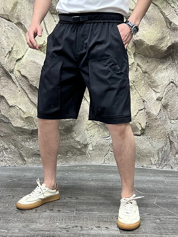 

Outdoor Workwear Sle 3D Tailored Men's Casual Five-Quarter orts Summer Leisure Polyester Fiber Straight Leg ort Pants