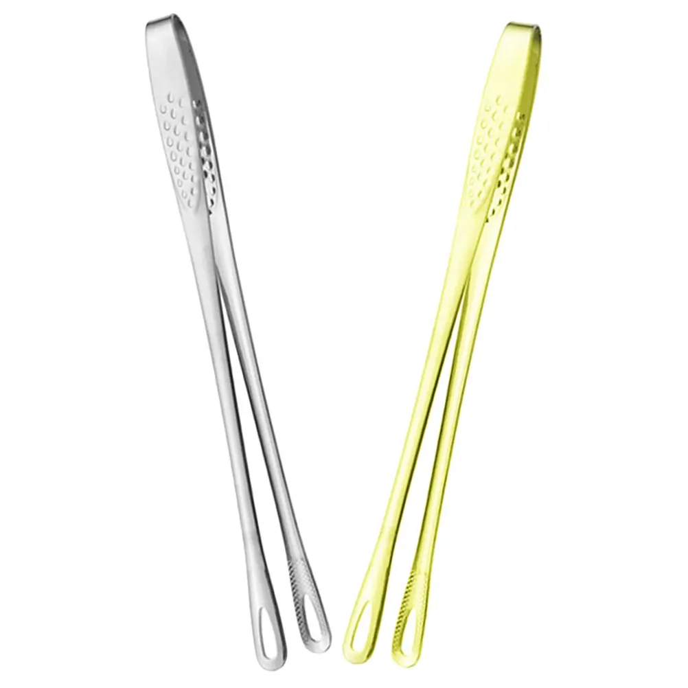 

2Pcs BBQ Tongs Stainless Steel Cooking Tool for Salad Grilling Baking Food Clamp Tweezers Kitchen Lengthen Serving Tools