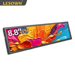 LESOWN Long Strip Touch Screen Display 8.8 inch Small LCD Screen IPS FHD 480x1920 HDMI Portable Monitor for Case PC Monitoring