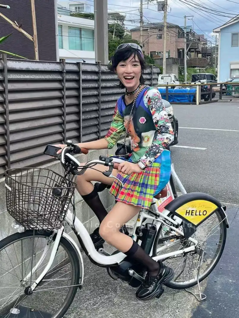 2025 Primavera Estate Nuovo Design di Moda Plaid Contrasto Y2K Gonna Corta a Vita Alta Giappone Popolare Mezza Gonna Gonna Pantaloni da Donna