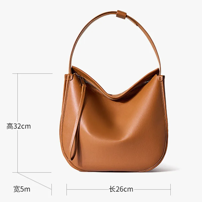 Formeki torba ze skóry naturalnej dla kobiet wysokiej jakości luksusowy Design duża pojemność torba miękka torba Retro typu Crossbody